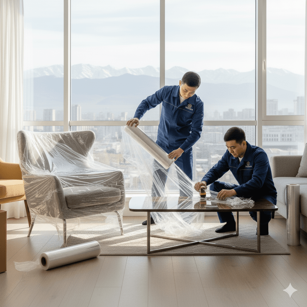 Упаковка и защита мебели полиэтиленом